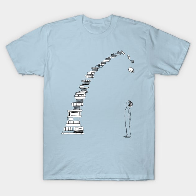 The TBR Pile T-Shirt by BiblioartsbyEmma